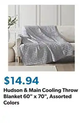 Sam's Club Hudson & Main Cooling Throw Blanket 60 x 70, Assorted Colors offer