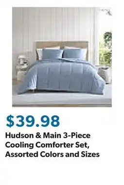 Sam's Club Hudson & Main 3-Piece Cooling Comforter Set, Assorted Colors and Sizes offer