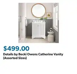 Sam's Club Details by Becki Owens Catherine Vanity (Assorted Sizes) offer