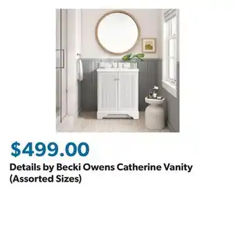 Sam's Club Details by Becki Owens Catherine Vanity (Assorted Sizes) offer