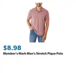 Sam's Club Member's Mark Men's Stretch Pique Polo offer