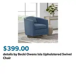 Sam's Club details by Becki Owens Isla Upholstered Swivel Chair offer