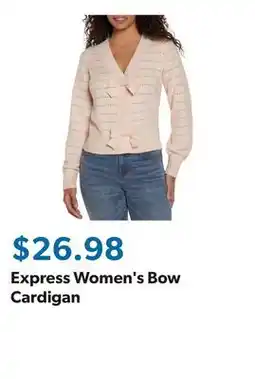 Sam's Club Express Women's Bow Cardigan offer