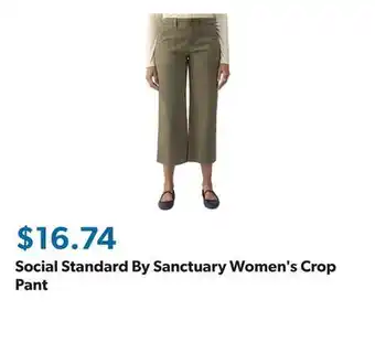 Sam's Club Social Standard By Sanctuary Women's Crop Pant offer