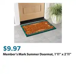 Sam's Club Member's Mark Summer Doormat, 1'11 x 2'11 offer