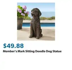 Sam's Club Member's Mark Sitting Doodle Dog Statue offer