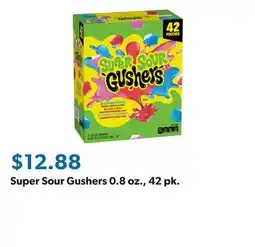 Sam's Club Super Sour Gushers 0.8 oz., 42 pk offer