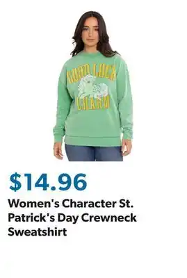 Sam's Club Women's Character St. Patrick's Day Crewneck Sweatshirt offer