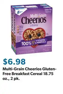 Sam's Club Multi-Grain Cheerios Gluten-Free Breakfast Cereal 18.75 oz., 2 pk offer