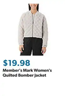 Sam's Club Member's Mark Women's Quilted Bomber Jacket offer