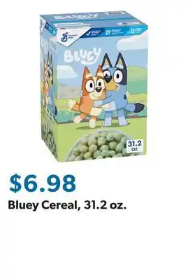 Sam's Club Bluey Cereal, 31.2 oz offer