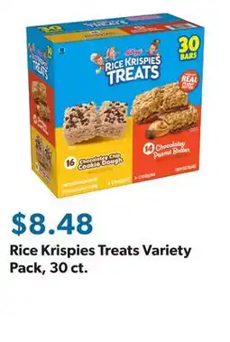 Sam's Club Rice Krispies Treats Variety Pack, 30 ct offer