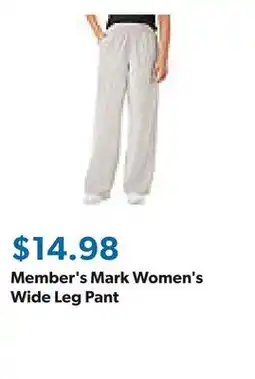 Sam's Club Member's Mark Women's Wide Leg Pant offer