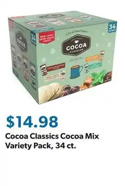 Sam's Club Cocoa Classics Cocoa Mix Variety Pack, 34 ct offer