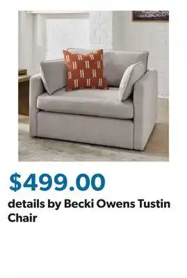 Sam's Club details by Becki Owens Tustin Chair offer