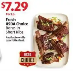 Aldi Fresh USDA Choice Bone-In Short Ribs offer