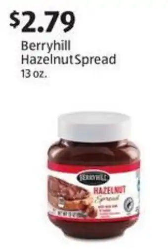 Aldi Berryhill Hazelnut Spread offer