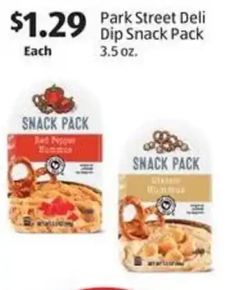 Aldi Park Street Deli Dip Snack Pack offer