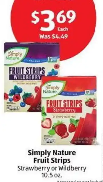 Aldi Simply Nature Fruit Strips offer