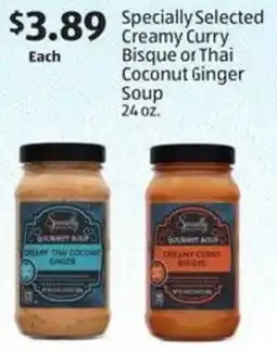 Aldi Specially Selected Creamy Curry Coconut Ginger Soup offer