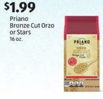 Aldi Priano Bronze Cut Orzo or Stars offer