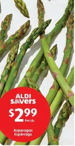 Aldi Asparagus Espárrago offer