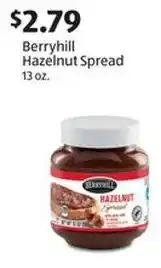 Aldi Berryhill Hazelnut Spread offer