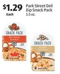 Aldi Park street deli dip snack pack offer