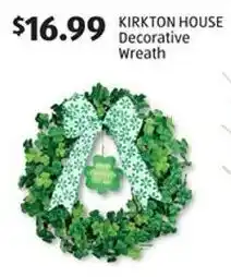 Aldi Kirkton house decorative wreath offer