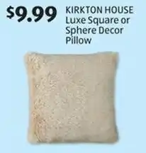 Aldi Kirkton house luxe square or sphere decor pillow offer