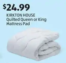 Aldi Kirkton house quilted queen or king mattress pad offer