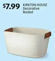 Aldi Kirkton house decorative basket offer