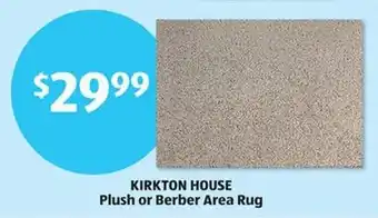 Aldi Kirkton house plush or berber area rug offer