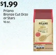 Aldi Priano Bronze Cut Orzo or Stars offer