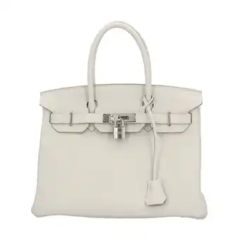 Walmart Pre-Owned Hermes Birkin 30 Handbag Leather White Women's HERMES (Good) offer