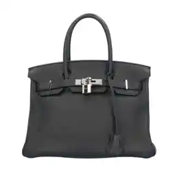 Walmart Pre-Owned Hermes Birkin 30 Handbag Leather Black Women's HERMES (Good) offer