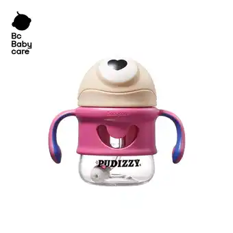 Walmart Bc Babycare Pudizzy Tritan Sippy Cup, 7.44oz with Handle, 6 Months+ Infant and Toddler, Red offer