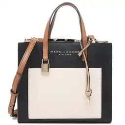 Walmart Marc Jacobs Grind Mini Smoked Almond Colorblock Leather Tote Crossbody Bag offer