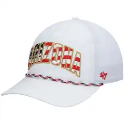 Walmart Men's '47 White Arizona Cardinals Hitch Stars and Stripes Trucker Adjustable Hat offer