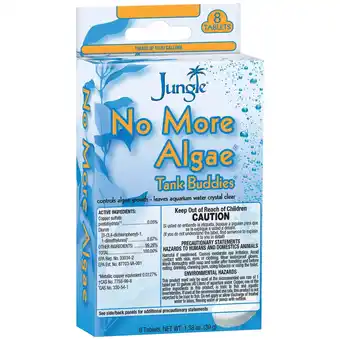 Walmart Jungle No More Algae Tank Buddies Aquarium Water Treatment, 8 Count offer