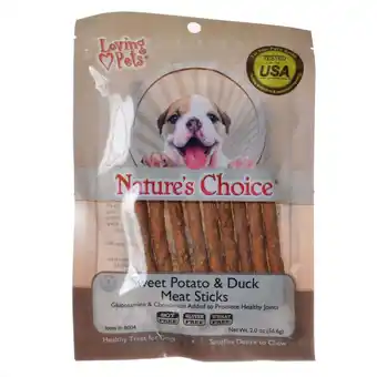 Walmart Loving Pets Nature's Choice Sweet Potato & Duck Meat Sticks offer