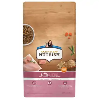 Walmart Rachael Ray Nutrish Little Bites Real Chicken & Veggies Recipe Dry Dog Food, 6 lb. Bag offer