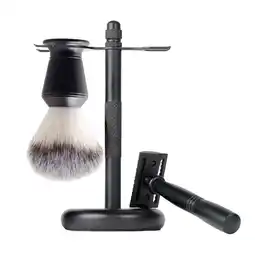 Walmart 3x Mens Shaving Elegant + Stand Holder + Shaving Brush offer