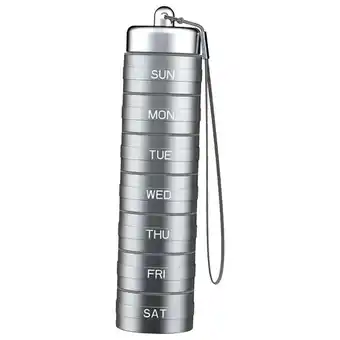 Walmart Weekly Box Organiser Travel Dispenser for Camping Hiking Fish Oils Gray offer