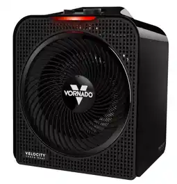 Walmart Vornado Velocity 4 Whole Room Space Heater, 1500W, Adjustable Thermostat, Tipover Protection, Black offer