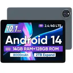 Walmart Android Tablet,10 inch 128GB ROM 14 RAM Android 14 Tablets,8-Core T606,8MP + 13MP offer