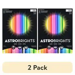 Walmart (2 pack) Astrobrights Colored Paper, 8.5 x 11, 24 lb./89 Gsm, Spectrum Assortment, 150 Sheets offer