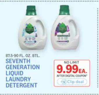 Kings Food Markets SEVENTH GENERATION LIQUID LAUNDRY DETERGENT offer