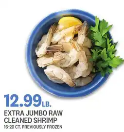 Kings Food Markets EXTRA JUMBO RAW CLEANED SHRIMP offer