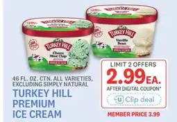 Kings Food Markets TURKEY HILL PREMIUM ICE CREAM offer